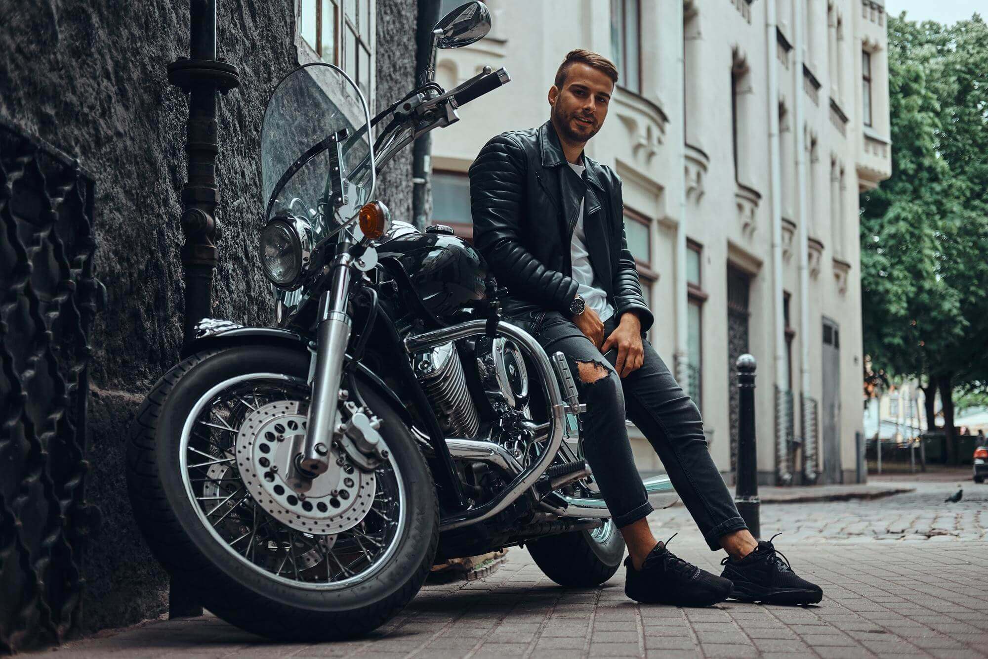 fashionable-biker-dressed-black-leather